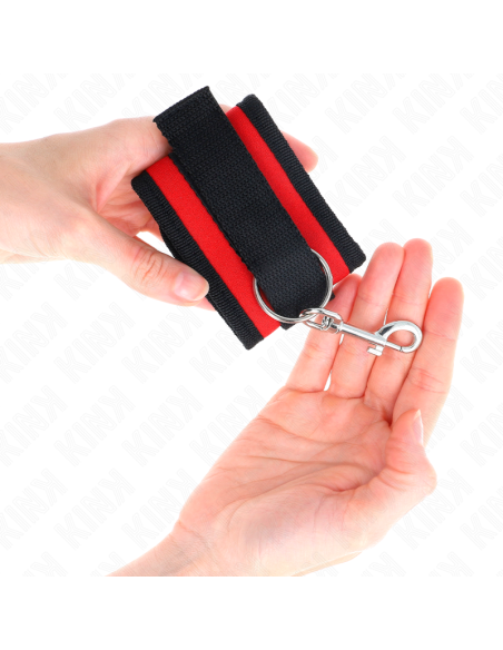 KINK MUNEQUERAS NYLON ROJO NEGRO MODELO 2 AJUSTABLE 18 35 CM X 6 CM KINK MUNEQUERAS NYLON ROJO NEGRO MODELO 2 AJUSTABLE 18 35 CM X 6 CM