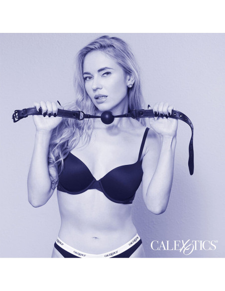 CALEXOTICS NOCTURNAL MORDAZA DE BOLA SILICONA NEGRO