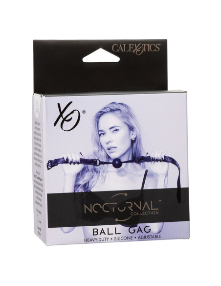 CALEXOTICS NOCTURNAL MORDAZA DE BOLA SILICONA NEGRO