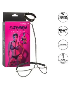 CALEXOTICS EUPHORIA COLLAR HALTER Y CORREA CON CADENA 2