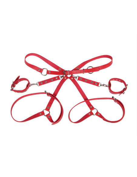 SUBBLIME 953706 ESPOSAS CON CINTURON BONDAGE ROJO TALLA UNICA SUBBLIME 953706 ESPOSAS CON CINTURON BONDAGE ROJO TALLA UNICA