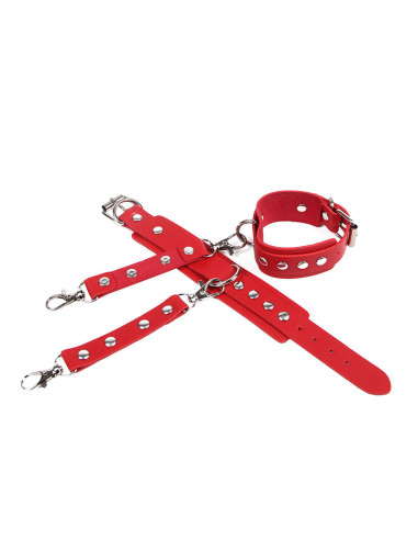 SUBBLIME 953706 ESPOSAS CON CINTURON BONDAGE ROJO TALLA UNICA