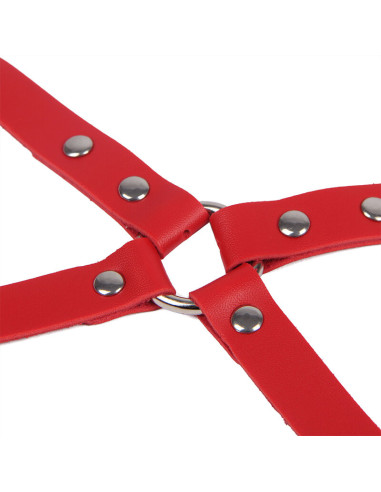 SUBBLIME 953706 ESPOSAS CON CINTURON BONDAGE ROJO TALLA UNICA