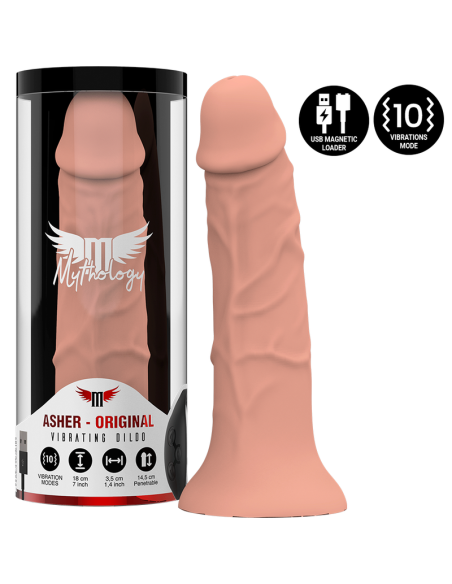MYTHOLOGY ASHER ORIGINAL DILDO S VIBRADOR COMPATIBLE CON WATCHME WIRELESS TECHNOLOGY