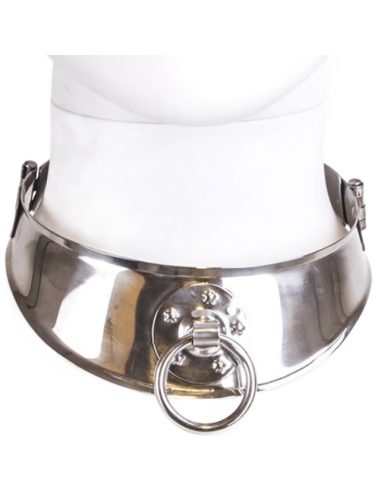 METAL HARD COLLAR RESTRINGIDOR CON ANILLA