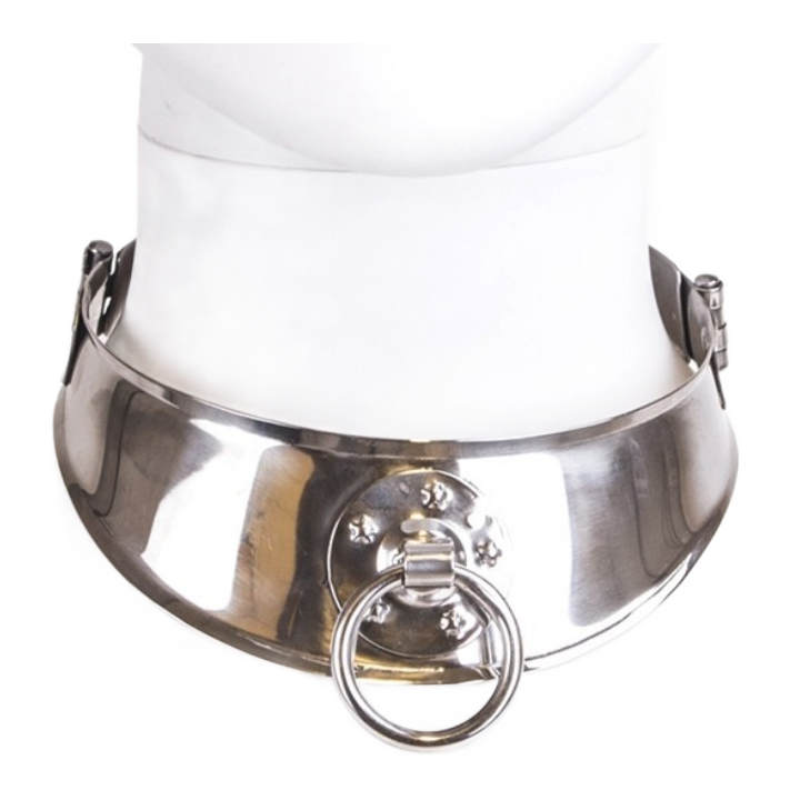 METAL HARD COLLAR RESTRINGIDOR CON ANILLA