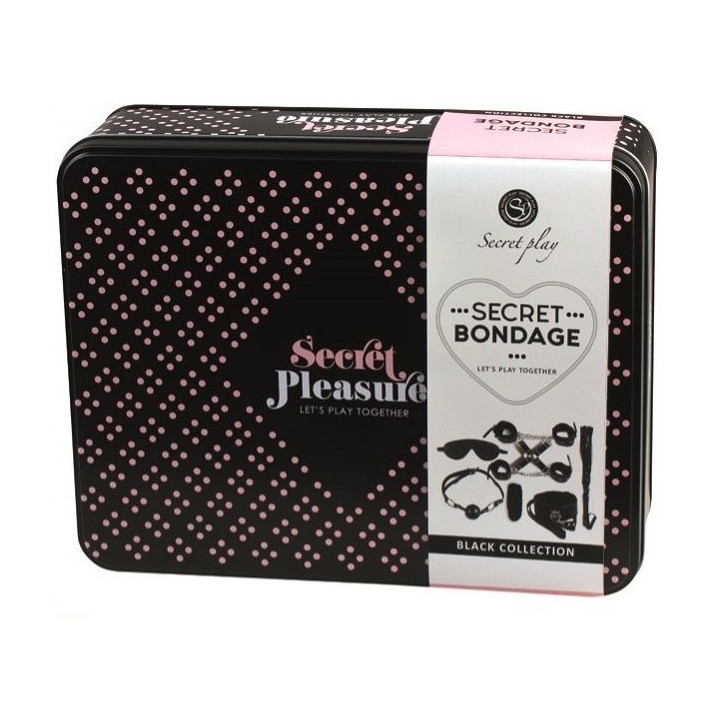 SECRETPLAY BDSM SET 8 PCS NEGRO
