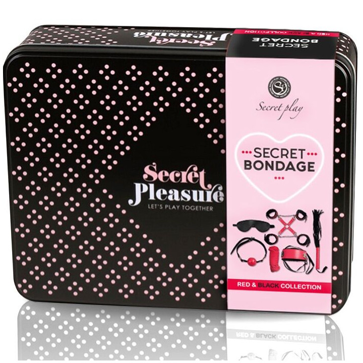 SECRETPLAY BDSM SET 6 PIEZAS RED COLLECTION