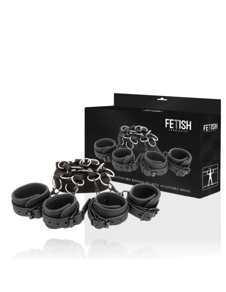 FETISH SUBMISSIVE SET ATADURAS CAMA LUXURY CON FORRO DE NEOPRENO FETISH SUBMISSIVE SET ATADURAS CAMA LUXURY CON FORRO DE NEOPRENO