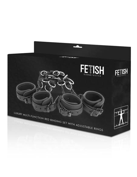 FETISH SUBMISSIVE SET ATADURAS CAMA LUXURY CON FORRO DE NEOPRENO FETISH SUBMISSIVE SET ATADURAS CAMA LUXURY CON FORRO DE NEOPRENO