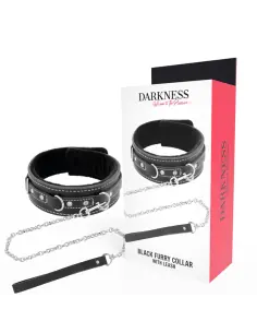 DARKNESS COLLAR LEATHER CON CORREA ALTA CALIDAD