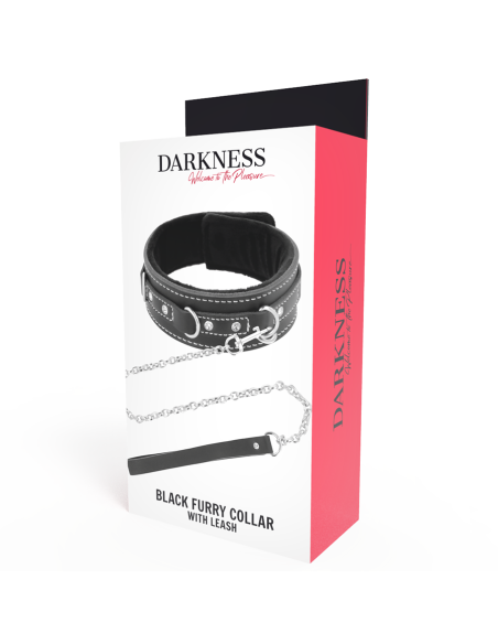 DARKNESS COLLAR LEATHER CON CORREA ALTA CALIDAD DARKNESS COLLAR LEATHER CON CORREA ALTA CALIDAD