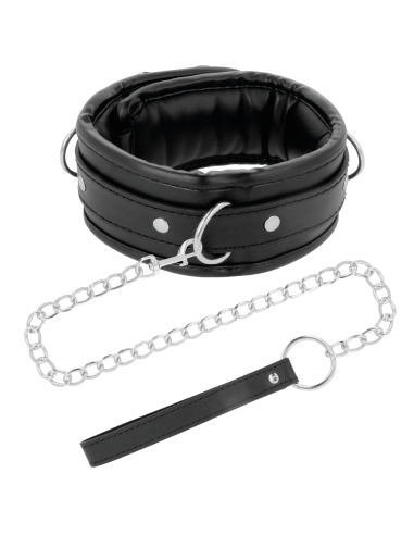 DARKNESS COLLAR CON CADENA SOFT LEATHER