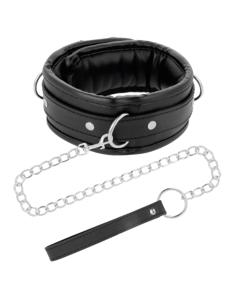 DARKNESS COLLAR CON CADENA SOFT LEATHER DARKNESS COLLAR CON CADENA SOFT LEATHER