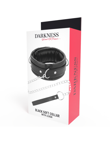 DARKNESS COLLAR CON CADENA SOFT LEATHER