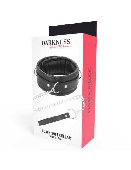 DARKNESS COLLAR CON CADENA SOFT LEATHER DARKNESS COLLAR CON CADENA SOFT LEATHER
