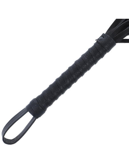 DARKNESS LATIGO BONDAGE NEGRO CON MANGO DE PIEL DARKNESS LATIGO BONDAGE NEGRO CON MANGO DE PIEL