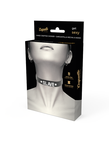 COQUETTE CHIC DESIRE CHOKER CUERO VEGANO SLAVE