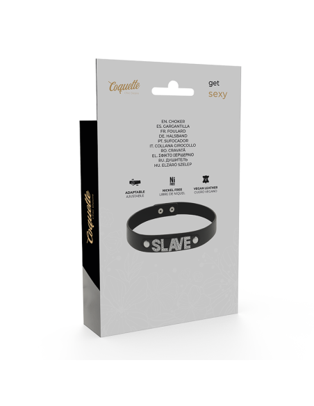 COQUETTE CHIC DESIRE CHOKER CUERO VEGANO SLAVE COQUETTE CHIC DESIRE CHOKER CUERO VEGANO SLAVE