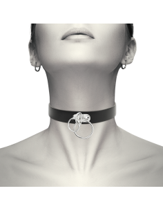 COQUETTE CHIC DESIRE CHOKER CUERO VEGANO DOBLE ANILLA 2