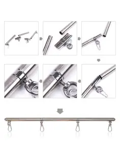 OHMAMA FETISH BARRA RESTRICCION 4 GANCHOS