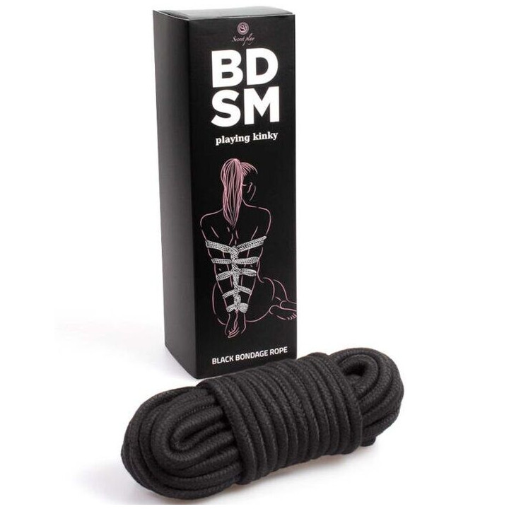SECRETPLAY CUERDA BONDAGE NEGRA BDSM COLLECTION