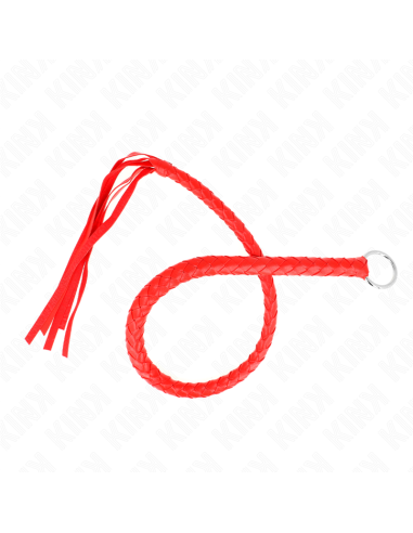 KINK LATIGO DE SERPIENTE CON ANILLO DE MANO ROJO 65 CM