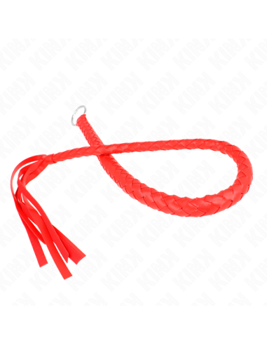 KINK LATIGO DE SERPIENTE CON ANILLO DE MANO ROJO 65 CM