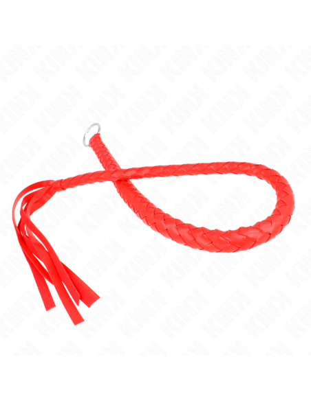 KINK LATIGO DE SERPIENTE CON ANILLO DE MANO ROJO 65 CM KINK LATIGO DE SERPIENTE CON ANILLO DE MANO ROJO 65 CM