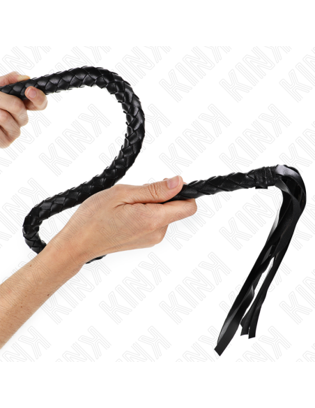 KINK LATIGO DE SERPIENTE CON ANILLO DE MANO NEGRO 65 CM KINK LATIGO DE SERPIENTE CON ANILLO DE MANO NEGRO 65 CM