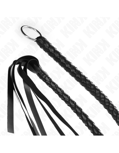 KINK LATIGO DE SERPIENTE CON ANILLO DE MANO NEGRO 65 CM
