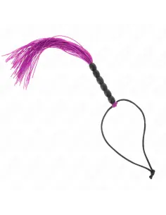 KINK MINI LATIGO DE SILICONA CON AGARRE 6 BOLAS MORADO 26 CM