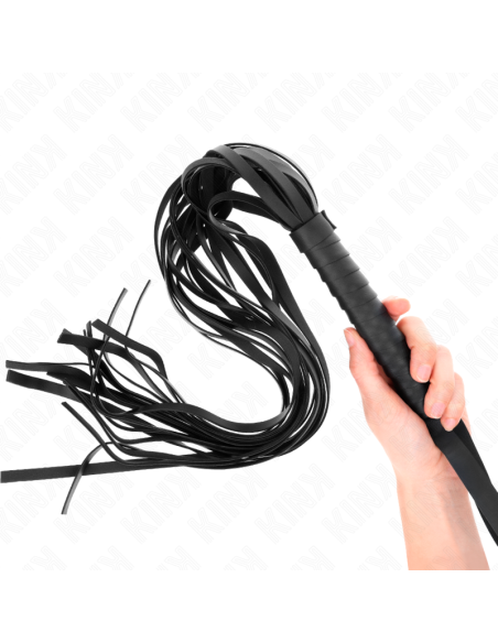 KINK LATIGO DE COLA LARGA Y MANGO CORTO NEGRO 70 CM KINK LATIGO DE COLA LARGA Y MANGO CORTO NEGRO 70 CM