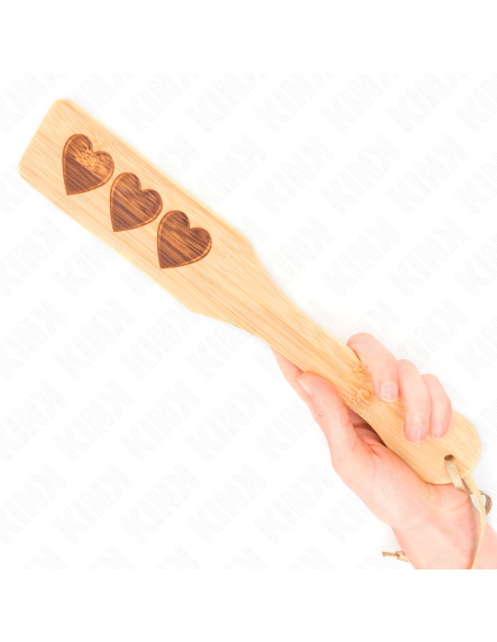 KINK PALA DE BAMBU DISENO CORAZON 32 X 55 CM KINK PALA DE BAMBU DISENO CORAZON 32 X 55 CM