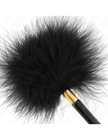 KINK PLUMAS PARA COSQUILLAS METAL DORADO NEGRA 18 CM KINK PLUMAS PARA COSQUILLAS METAL DORADO NEGRA 18 CM