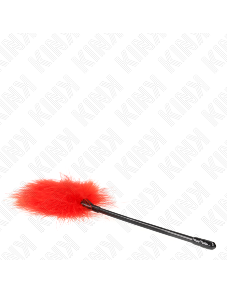 KINK PLUMAS PARA COSQUILLAS ROJO USADO PARA EL KIT BONDAGE 27 CM