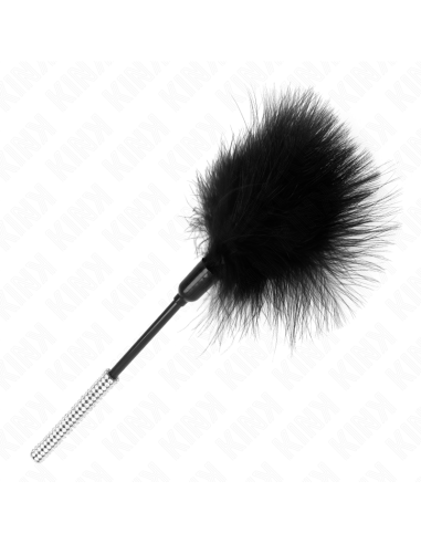 KINK PLUMAS PARA COSQUILLAS CON MANGO DE DIAMANTES DE IMITACION 27 CM