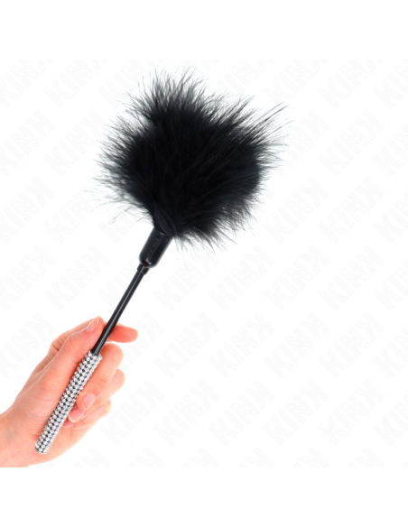 KINK PLUMAS PARA COSQUILLAS CON MANGO DE DIAMANTES DE IMITACION 27 CM KINK PLUMAS PARA COSQUILLAS CON MANGO DE DIAMANTES DE IMITACION 27 CM