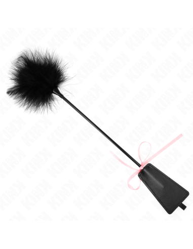 KINK PLUMAS PARA COSQUILLAS CON LAZO DE CINTA ROSA 49 CM