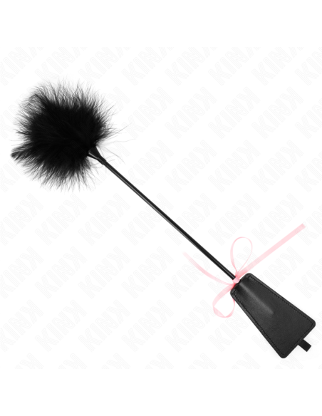 KINK PLUMAS PARA COSQUILLAS CON LAZO DE CINTA ROSA 49 CM KINK PLUMAS PARA COSQUILLAS CON LAZO DE CINTA ROSA 49 CM