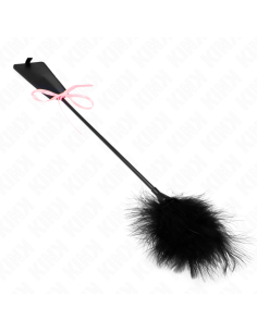 KINK PLUMAS PARA COSQUILLAS CON LAZO DE CINTA ROSA 49 CM 2