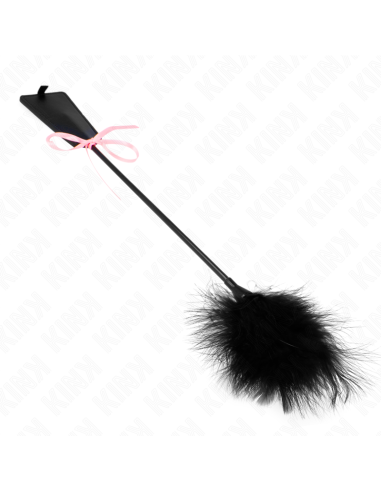 KINK PLUMAS PARA COSQUILLAS CON LAZO DE CINTA ROSA 49 CM