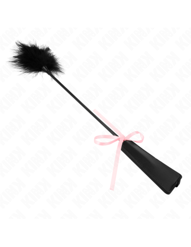 KINK PLUMAS PARA COSQUILLAS CON LAZO DE CINTA ROSA 49 CM