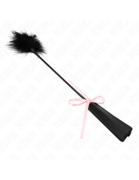 KINK PLUMAS PARA COSQUILLAS CON LAZO DE CINTA ROSA 49 CM KINK PLUMAS PARA COSQUILLAS CON LAZO DE CINTA ROSA 49 CM