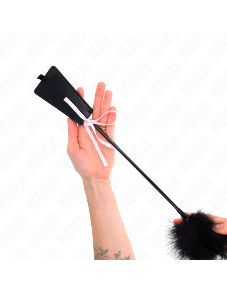 KINK PLUMAS PARA COSQUILLAS CON LAZO DE CINTA ROSA 49 CM KINK PLUMAS PARA COSQUILLAS CON LAZO DE CINTA ROSA 49 CM