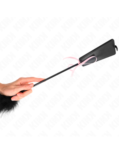 KINK PLUMAS PARA COSQUILLAS CON LAZO DE CINTA ROSA 49 CM
