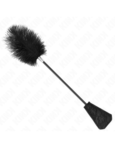 KINK PLUMAS DE AVESTRUZ PARA COSQUILLAS CON PALETA DE ENCAJE 56 CM KINK PLUMAS DE AVESTRUZ PARA COSQUILLAS CON PALETA DE ENCAJE 56 CM