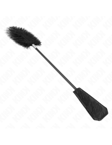 KINK PLUMAS DE AVESTRUZ PARA COSQUILLAS CON PALETA DE ENCAJE 56 CM