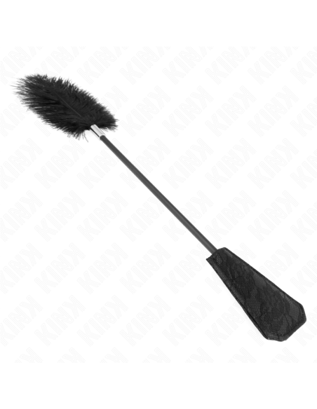 KINK PLUMAS DE AVESTRUZ PARA COSQUILLAS CON PALETA DE ENCAJE 56 CM KINK PLUMAS DE AVESTRUZ PARA COSQUILLAS CON PALETA DE ENCAJE 56 CM