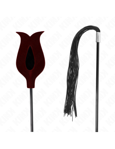 KINK LATIGO DE BORLA DE SILICONA CON FORMA DE ROSA 45 CM
